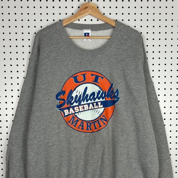 UT Martin Skyhawks Baseball‎ Crewneck Sweatshirt XXL 2XL Russell Athletic - Picture 1 of 6